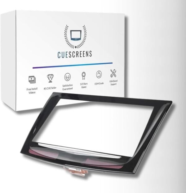 Cuescreens Cadillac CUE Standard Touch Screen Replacement - Gel-Free Display with Installation Guide - Compatible with 2013–2020 CUE Systems - Reliable Everyday Performance