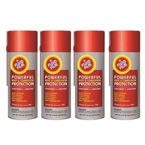 Fluid Film FLUIAS11 As11 11.75oz Spray Cans, 12" Orange (4 Pack) (4)